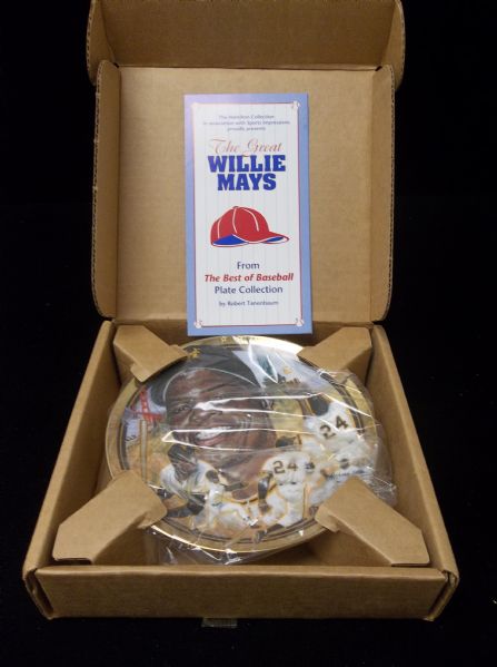 1993 Sports Impressions Hamilton Collection- Willie Mays Collector Plate