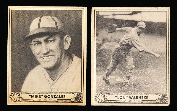 1940 Playball Bb- 2 Diff. Cardinals