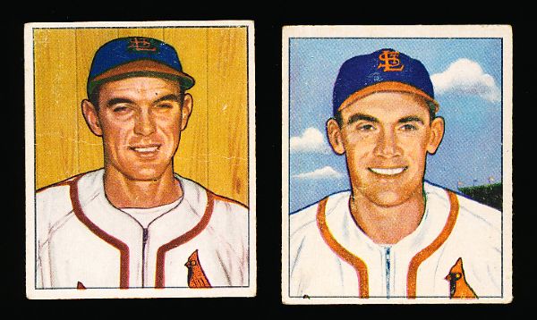 1950 Bowman Bb- 2 Diff. Cardinals