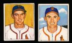 1950 Bowman Bb- 2 Diff. Cardinals