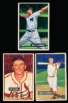 1951 Bowman Bb- 4 Diff. Cardinals and a Yankee