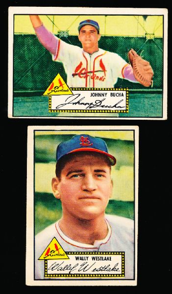 1952 Topps Bb- 2 Diff. Cardinals