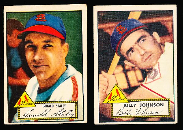 1952 Topps Bb- 2 Diff. Cardinals