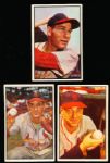 1953 Bowman Bb Color- 3 Cardinals