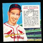 1954 Red Man- No Tabs- NL # 19 Enos Slaughter, Cardinals