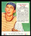 1954 Red Man- With Tab- NL #9 Del Rice, Cardinals