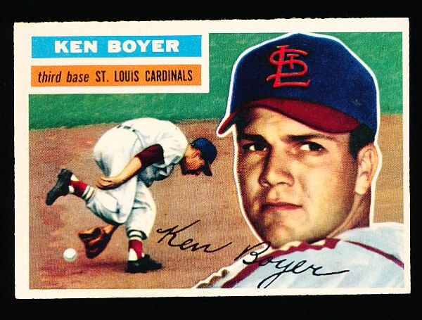 1956 Topps Baseball- #14 Ken Boyer, Cardinals