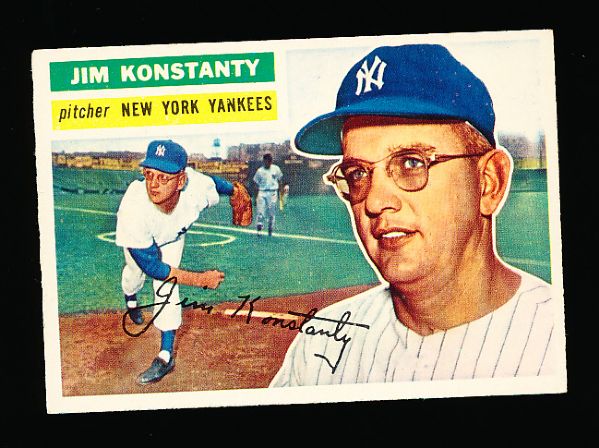 1956 Topps Baseball- #321 Jim Konstanty, Yankees