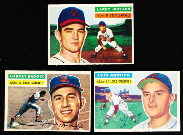 1956 Topps Baseball- 3 Diff. Cardinals