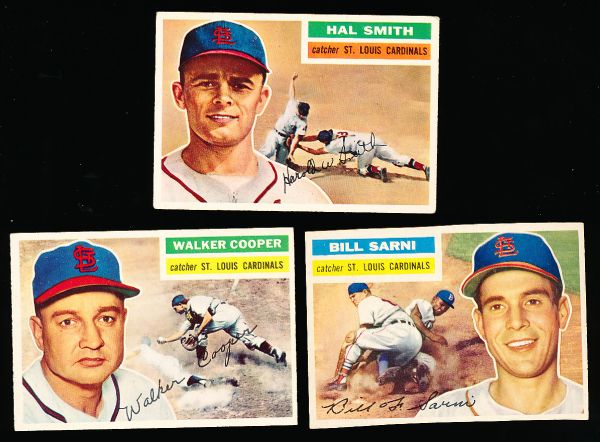 1956 Topps Baseball- 3 Diff. Cardinals