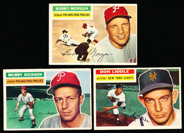 1956 Topps Baseball- 3 Diff.