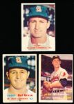 1957 Topps Baseball- 3 Diff. Cardinals
