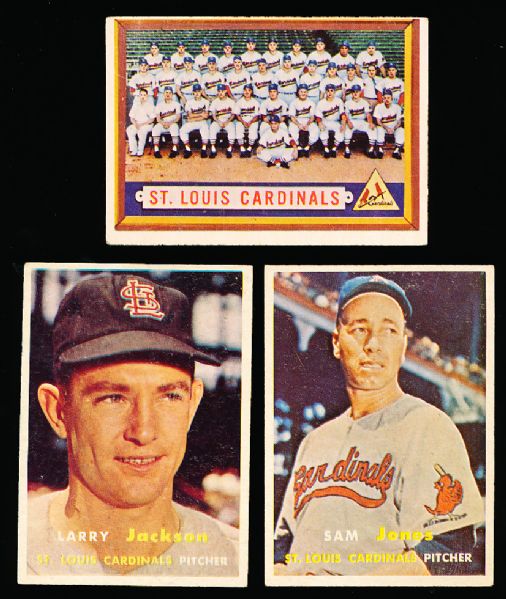 1957 Topps Baseball- 5 Diff. Cardinals