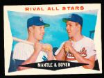 1960 Topps Bb- #160 Mantle & Boyer