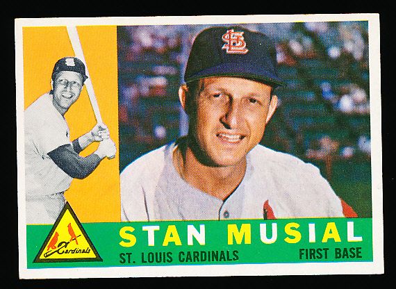 1960 Topps Bb- #250 Stan Musial, Cardinals