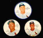 1962 Salada Baseball Coins- 3 Diff. Cardinals