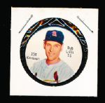 1962 Salada Baseball Coin- #108 Bob Lillis, Cardinals