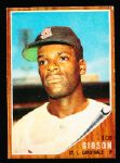 1962 Topps Bb- #530 Bob Gibson, Cardinals- Hi#