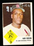 1963 Fleer Bb- #61 Bob Gibson, Cardinals
