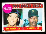 1969 Topps Bb- #82 Al Oliver RC- 5 Cards