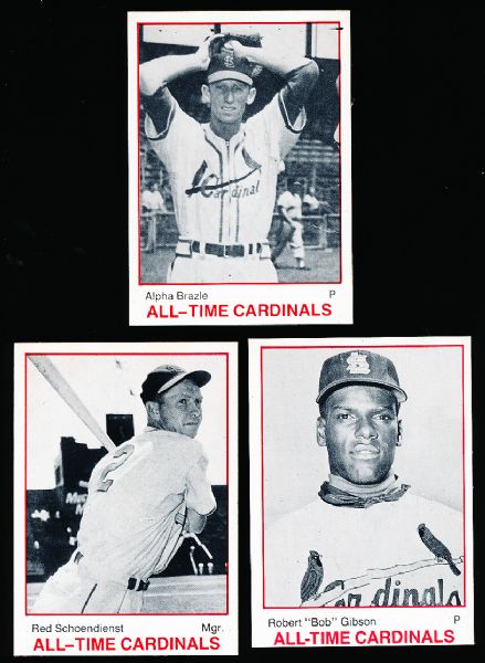 1983 TCMA BB- All Time Cardinals- 12 Card Set