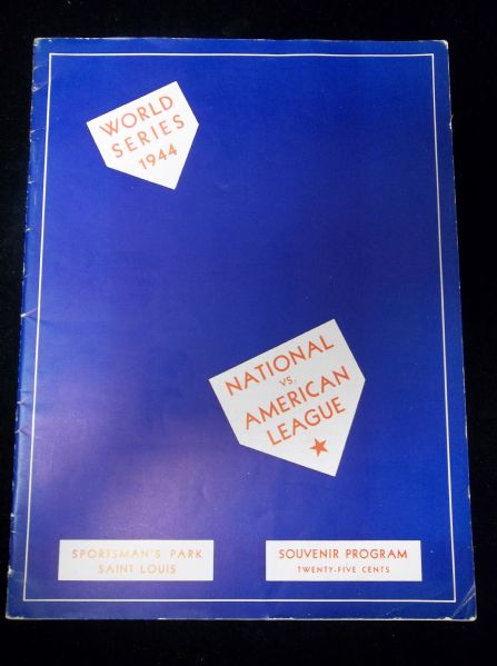 1944 World Series Program at Sportsman’s Park St. Louis- St. Louis Browns vs. St. Louis Cardinals- (St. Louis Cardinals Version)