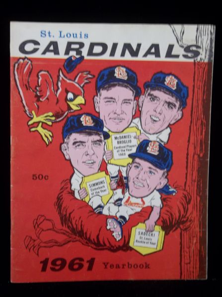 1961 St. Louis Cardinals Yearbook