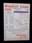 1962 Grapefruit League Scorebook- Cardinals vs. Twins