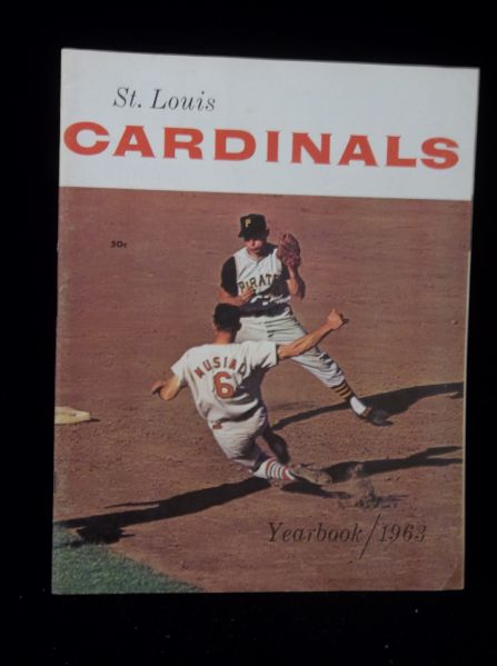 1963 St. Louis Cardinals Yearbook- Stan Musial Cover!