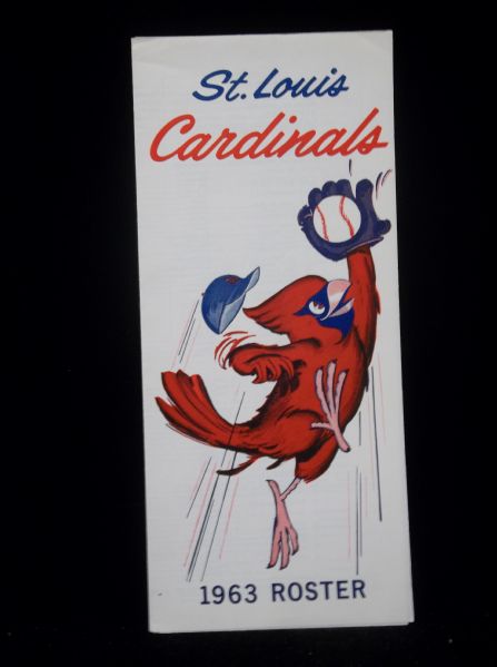 1963 St. Louis Cardinals Roster/Schedule