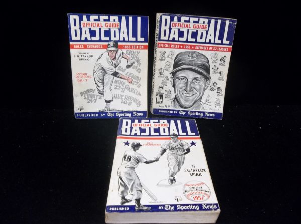 1951, 1952, 1953 The Sporting News Baseball Guide