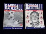 1954, 1955 The Sporting News Baseball Guides