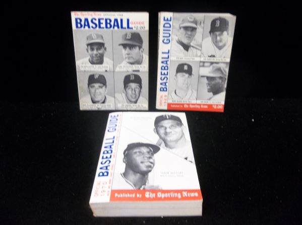 1968, 1969, 1970 The Sporting News Baseball Guides