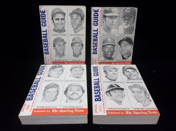 1971, 1972, 1973, 1974 The Sporting News Baseball Guides