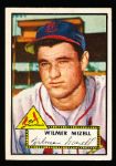 1952 Topps Bb- #334 Wilmer Mizell, Cardinals- Hi#