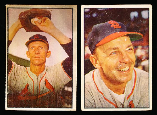 1953 Bowman Bb- Color- 2 Diff.