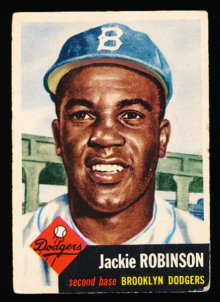 1953 Topps Bb- #1 Jackie Robinson, Dodgers