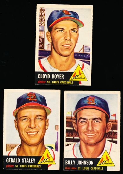 1953 Topps Bb- 4 Diff. Cardinals
