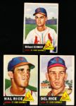1953 Topps Bb- 3 Diff. Cardinals