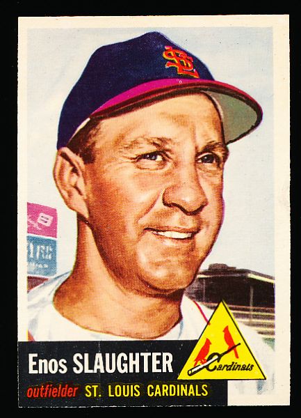1953 Topps Bb- #41 Enos Slaughter, Cardinals