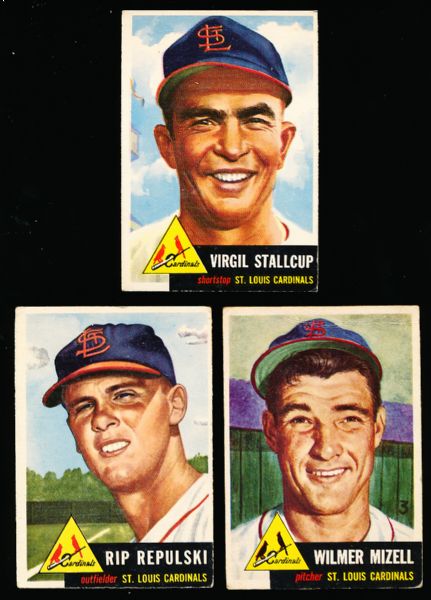 1953 Topps Bb- 5 Diff. Cardinals