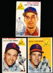 1954 Topps Bb- 3 Diff. Cardinals