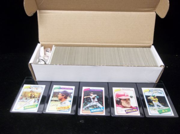 1980 Topps Baseball Complete Set of 726