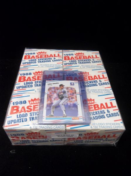 1988 Fleer Update Baseball Factory Sets of 132 Cards- 6 Sets