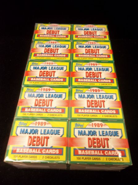 1990 Topps Debut ’89 Baseball Factory Sets of 152 Cards- 10 Sets