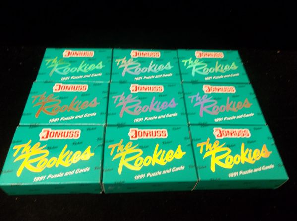 1991 Donruss “The Rookies” Baseball Factory Sealed Sets of 56- 9 Sets