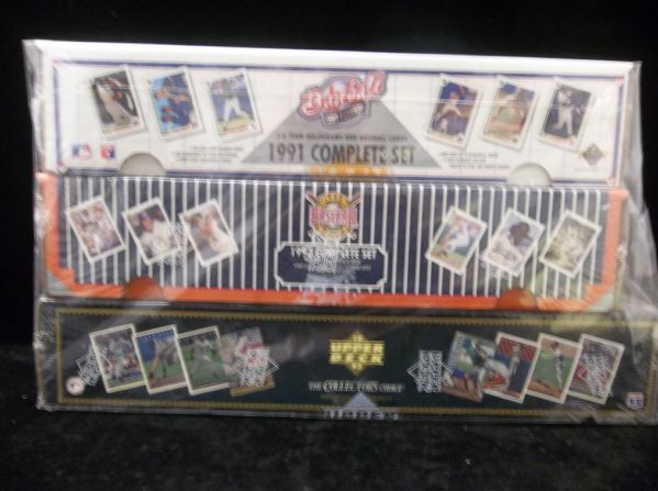 1991, 1992, & 1993 Upper Deck Baseball Factory Sealed Sets