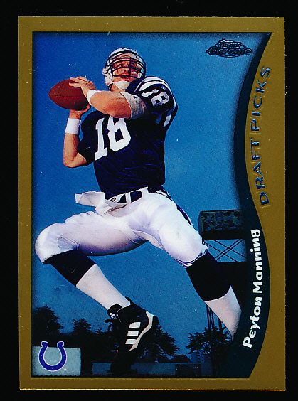 1998 Topps Chrome Ftbl.- #165 Peyton Manning RC, Colts