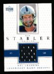 2000 Upper Deck Legends Ftbl.- “Legendary Jerseys”- #LJ-KS Ken Stabler, Raiders