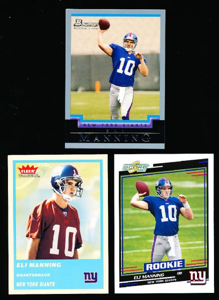2004 Eli Manning Rookies- 4 Diff.